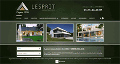 Desktop Screenshot of lesprit-immobilier.com